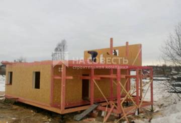 Ведётся строительство СИП дома 172 м2 в Сосногорске (рес. Коми). Фотография №1