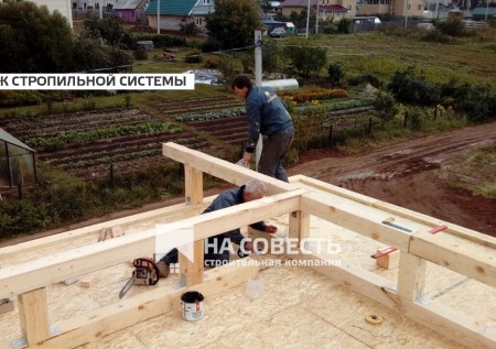 Строительство 2-этажного жилого дома 118,3 м2. Киров, поселок Дороничи.. Фотография №