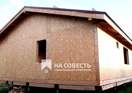 Строительство одноэтажного дома 156,44 м2. Кировская область, деревня Пантелеевы.. Фотография №