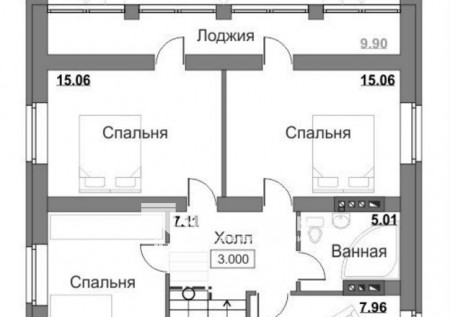Строительство 2-этажного дома 172 м2. Республика Коми, Сосногорск.. Фотография №