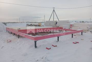 В начале февраля началась стройка семьи Копыльцовых. Фотография №1