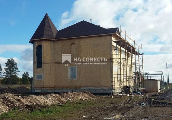Монтаж мягкой кровли, площадь покрытия 210 м2. Уржум (Кировская обл.)