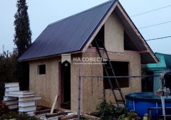 Строительство бани 20 м2 из SIP-панелей. Кировская обл., Юрьянский район.