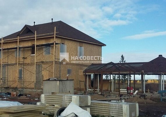 Монтаж мягкой кровли, площадь покрытия 210 м2. Уржум (Кировская обл.)