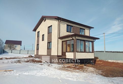 Строительство 2-этажного дома 140 м2. Кировская область, деревня Кропачи.