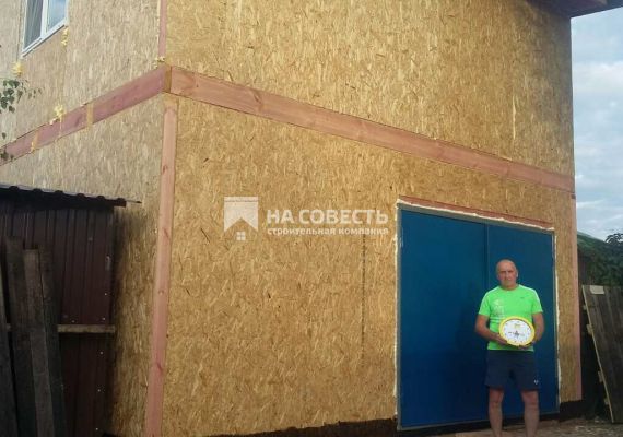 Строительство 2-этажного гаража 46,5 м2 в г. Киров.