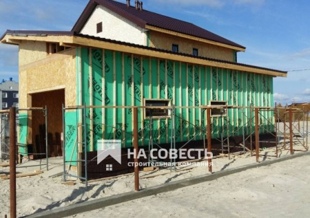 Строительство двухэтажного дома 180 м2. ЯНАО, город Тарко-Сале.. Фотография №