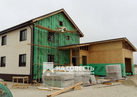 Строительство двухэтажного дома 180 м2. ЯНАО, город Тарко-Сале.. Фотография №